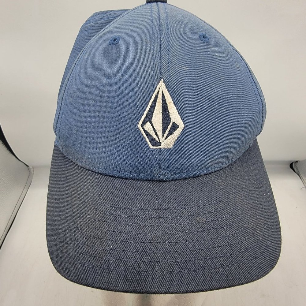 Volcom Adults Blue Volcom Stone Hat Cap Fitted Flexfit Casual Comfort